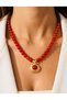 Agate 8 mm Natural Stone Vintage Necklace 45 cm