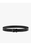 Faux Leather Belt with Metal Buckle - 2