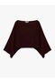 Long Sleeve Boat Neck Knitwear Cape Sweater