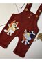Baby Boy Cute Dog Print Long Sleeve Salopet Suit - 2