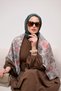 Vela Patterned Voile Scarf 90X90 cm