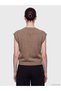 Alita City Lcw Comfort Ecru Knitwear Plain Oval Neck Women's Sweater - 4