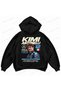 Kimi Antonelli F1 Graphic Printed Oversize Boxy Hooded Sweatshirt