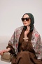 Vela Patterned Voile Scarf 90X90 cm - 2