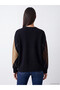 Esvab • Modern & Distinctive Diamond Embroidered Loose Fit Women's Knitwear Sweater - 5