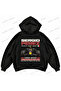 Sergio Perez F1 Printed Oversize Boxy Hooded Sweatshirt