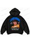 Lando Norris F1 Printed Black Oversize Boxy Hoodie Sweatshirt