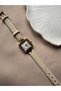 Minimal Leather Cord Women's Wristwatch Cream - 5