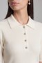 Polo Collar Ecru Women's Blouse 26K0149K1 - 2