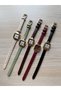 Minimal Leather Cord Women's Wristwatch Black - 4