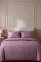 Striped Satin Double Duvet Cover Set |   100% Cotton |   200X220 cm Duvet Cover, Striped Elastic Sheet, 2 Pieces of 50X70 cm Pillowcases |   Stylish and Elegant |   Hotel Comfort