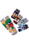 5 Pack Cartoon Crew Socks for Men, Cotton Novelty Casual Socks - 5