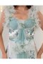 Satin Butterfly Patterned Long Nightgown (Boxed) - 4