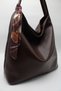 Women's Brown Oversized Scarf Detailed Casual Lined and Zippered Hand, Arm and Shoulder Bag - 3