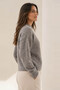 Crew Neck Anthracite Women's Sweater 26K0061K1 - 4