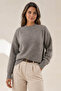 Crew Neck Anthracite Women's Sweater 26K0061K1 - 2