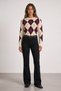 Crop Flare Black Women's Jean Trousers 26K0294K1