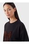 Two Mt Shop Quality Lcw Everyday Black Diving Fabric Printed Comfortable & Relaxing Women's Sweatshirt Tunic - 3
