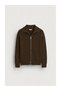 Men's Hair Braided Wide Collar Double Zipper Cardigan - 2