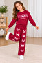 Girl's London Printed Bowknot Top and Bottom Tracksuit Set – 2-Piece Sports Set - 2
