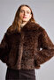 Regular Fit Faux Fur Brown Women's Jacket I0270Ax/Bn530 - 3