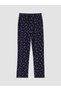 Navy Blue New Year's Themed Men's Pajama Bottoms