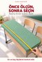 Green and White 5-Piece Elastic Tablecloth, 100X140 cm Teacher Tablecloth Gift - 4