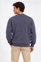Men's Smoked Crew Neck Basic Sweatshirt 3 Yarn Soft Fabric - 5