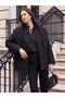 Two Mt Shop Quality Lcw Grace Black Scarf Collar Quilted Women's Puffer Coat