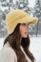 Women's Winter Soft Hat with Earflaps and Ear Muffs - 3