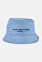 Men Embroidered Logo Bucket Hat, Light Blue