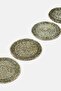 4 Pcs Round Place Dinning Textile Table Set, Multicolor - 3