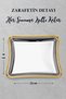 Royal Corda 6' Cast Edged Stainless Steel Coffee Presentation Serving Tray 19X22 cm - 5