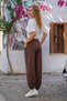Soft Textured Adjustable Cuff Barrel Jogger Sweatpants - 6