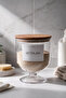 Detergent Storage Jar with Wooden Lid 1500 ml – Transparent Hard Plastic Stand for Powder Detergent Box 18X14 cm
