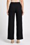 Women Regular Fit Textured Wide Leg Pants, Black - 4
