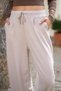 Soft Textured Adjustable Cuff Barrel Jogger Sweatpants - 4