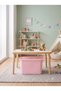 Pink Lid Ultra Large 24 Liter 40X30X30 cm Polypropylene Plastic Organizer - Toy Box and Storage Basket - 6