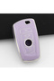 Bmw Compatible 1, 3, 5, 7 Series, F30, F25, F20, F18, F16, F15, F10, X1, X3, X4, X5 Silver Edge Tpu Key Case Cover (Lilac)