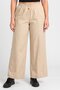 Women Regular Fit Solid Wide Leg Pants, Beige