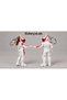 Couples' Special Biker Figure Keychain Set with Helmets - Brown-Haired Female and Male 2-Piece 3D Printing - 4