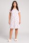 Sophia By Women Floral Print Short Sleeve Sleepwear Dress, Multicolor