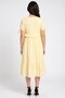 Women Textured Maxi Dress, Pale Yellow - 4