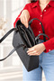 Women's Black Large Size Shoulder Bag-Bd4067 - 4