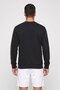 Men Sportswear Fit Embroidered Logo Outdoor Sweatshirt, Black - 4