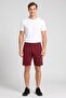 Men Sportswear Fit Outdoor Shorts, Burgundy - 2