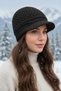 Women's Winter Cuffed Knitwear Knitted Patterned Hat Beanie