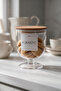 Wooden Lid Cookie Storage Jar 1500 ml – Transparent Hard Plastic Biscuit and Snack Jar with Stand 18X14 cm - 2
