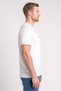 Men Crew Neck Short Sleeve Brand Logo T-Shirt, White - 3