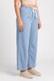Women Loose Fit Wide Leg Trouser Pants, Indigo Blue - 3